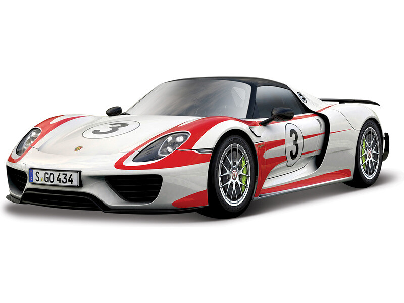 Bburago Porsche 918 Weissach 1:24 bílá - BB18-28009 - expresní doprava