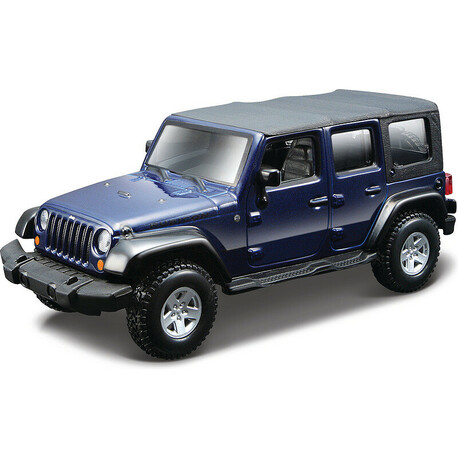 Bburago Jeep Wrangler 1:32 blue metallic