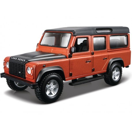 Bburago Land Rover Defeneder 110 1:32 hnědá metalíza