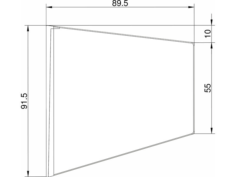 Klíma stabilizátor typ lichobežník biely [KL-3209011]