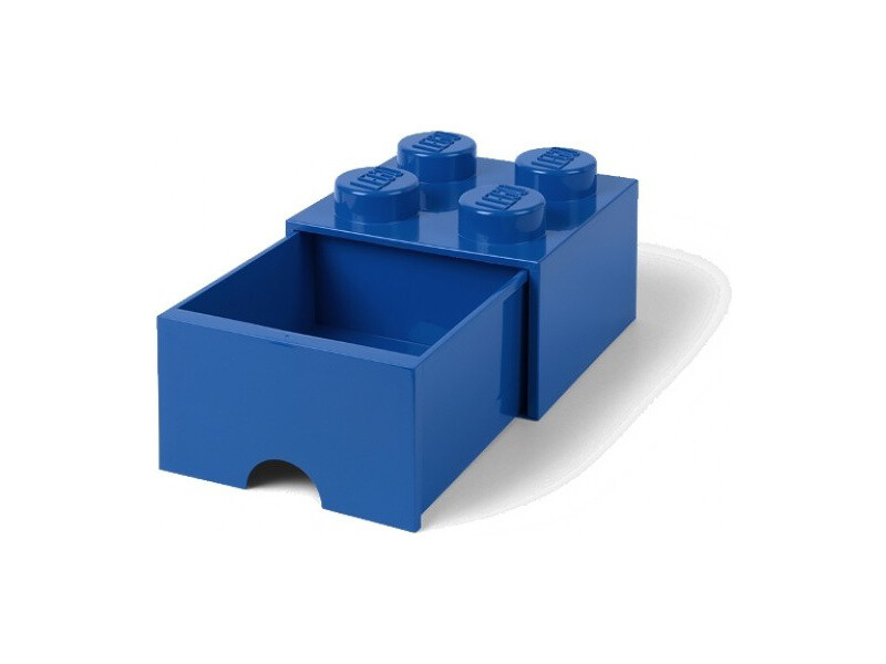 LEGO úložný box so šuplíkom 250x250x180mm - modrý [LEGO40051731]