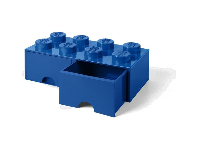 LEGO úložný box so šuplíkmi 250x500x180mm - modrý [LEGO40061731]