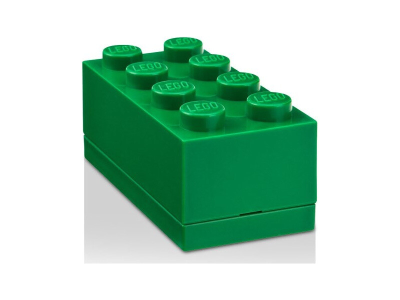 LEGO mini box 46x92x43mm - tmavo zelený [LEGO40121734]