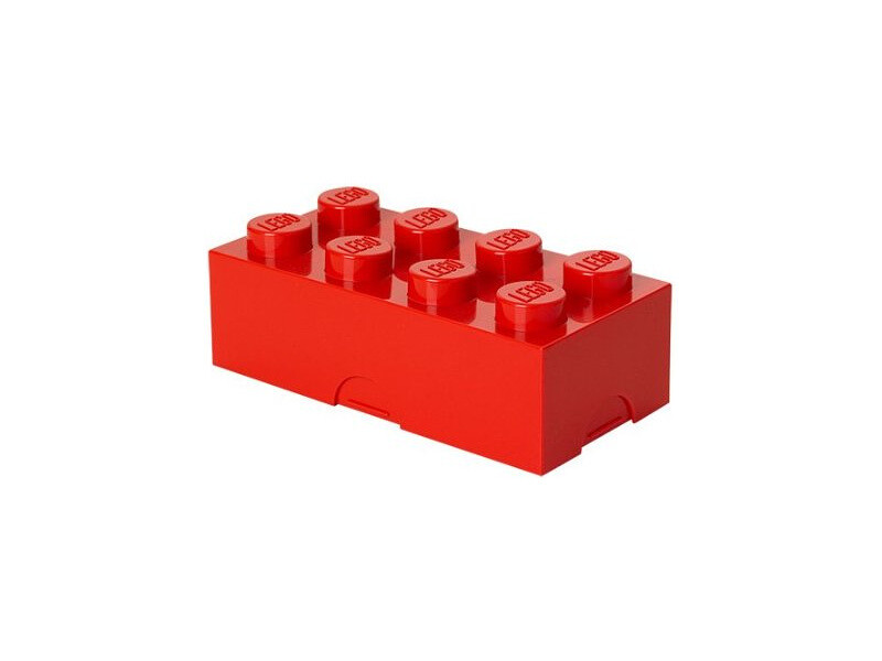 LEGO box na desiatu 100x200x75mm - červený [LEGO40231730]