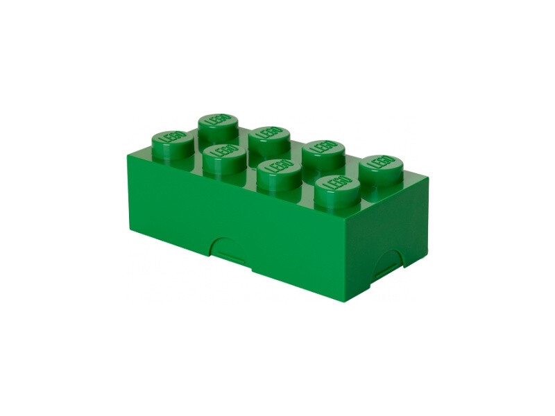 LEGO box na desiatu 100x200x75mm - tmavo zelený [LEGO40231734]