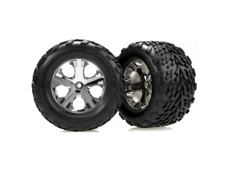 Traxxas kolo 2.8", All-Star stříbrný disk, 19mm, pneu Talon (pár) - TRA3669 - expresní doprava