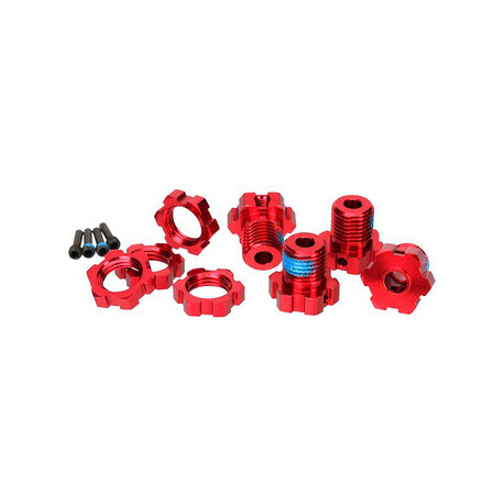 Traxxas wheel hub 17mm aluminum red (4)