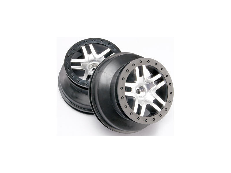 Traxxas disk 2.2/3.0" SCT Split-Spoke saténový-čierny (2) (2WD predné) [TRA5876]