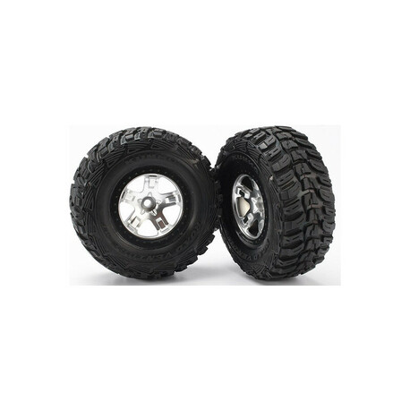 Traxxas wheel 2.2 / 3.0 ", SCT satin-black disc, Kumho tires (2) (2WD front)