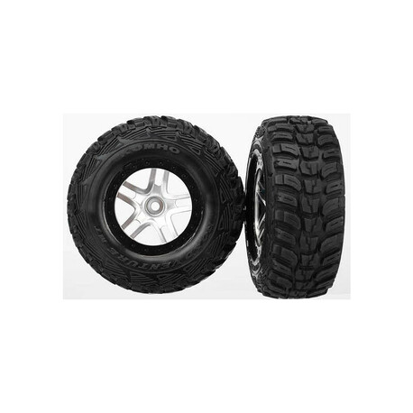 Traxxas Laufrad 2.2 / 3.0", Disc SCT Split-Spoke satin-schwarz, Bereifung Kumho S1 (2)