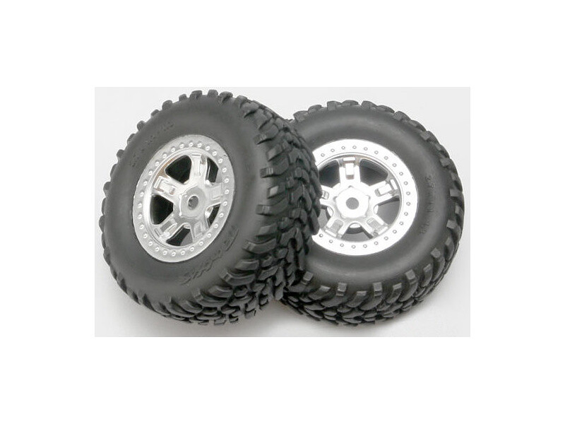 Traxxas koleso 1.4/1.8", disk SCT saténový, pneu SCT (2) [TRA7073]