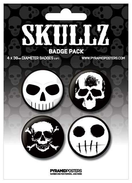 Placka set - Skullz - 4x38mm - 07-4360 - expresní doprava