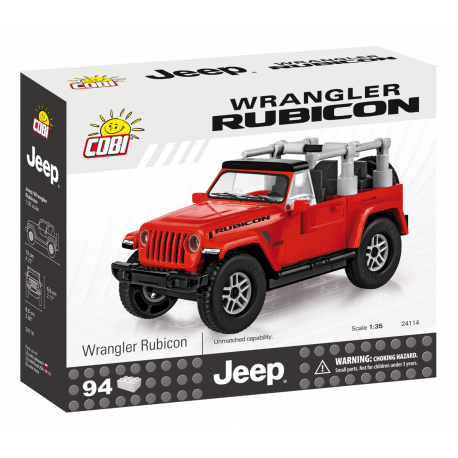 COBI Jeep Wrangler Rubicon 1:35, červený, 94 k