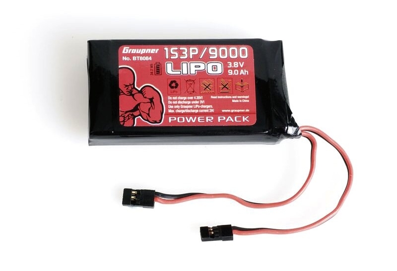 Vysielačový pack, LiPo 1S3P/9000 3,8 V TX, 34,2 Wh [BT8084]