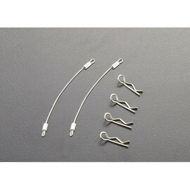 Killerbody body clips (4), steel. cable 80mm (2)