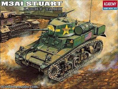 1:35 Academy 13269 M3 A1 Stuart w/interior - 101/13269 - expresní doprava