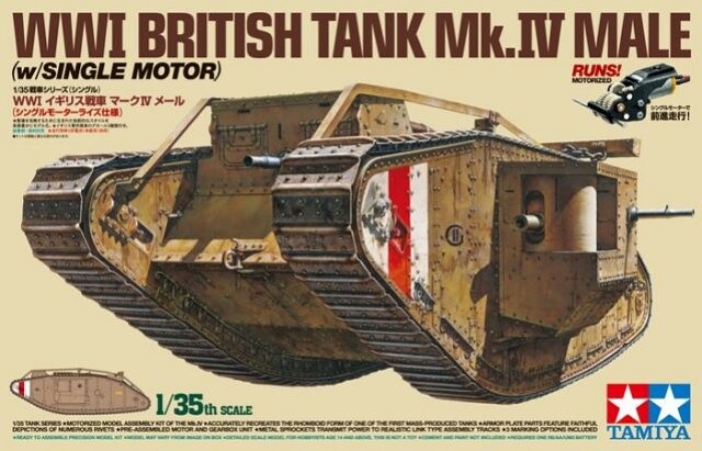 TAMIYA Tank Mark IV Male (1 motor) 1:35 108/30057