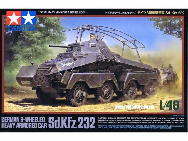 1:48 Tamiya 32574 Sd.Kfz.232 1/48 - 108/32574 - expresní doprava