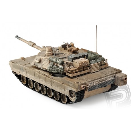 M1A2 Abrams 1:16 RC tank 2.4GHz, patinovaný