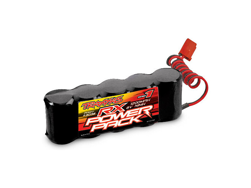 Traxxas NiMH baterie RX 1200mAh 6.0V plochá - TRA3036 - expresní doprava