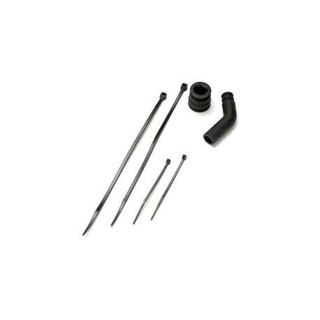 Traxxas silicone coupling, exhaust deflector black