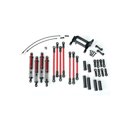 Traxxas higher wheel conversion kit red: TRX-4