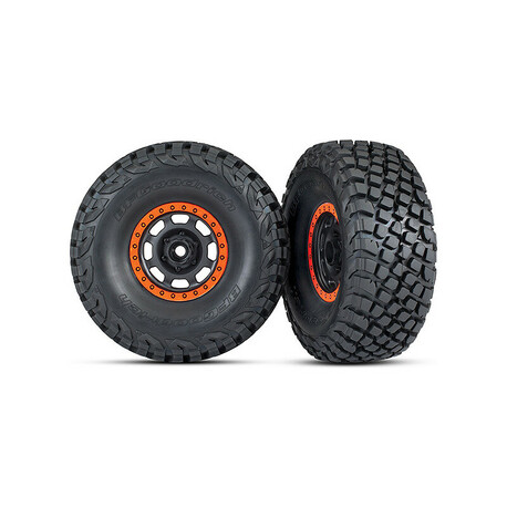 Traxxas wheel 3.2 / 2.2 ", Desert Racer disc, Baja KR3 tires (2)