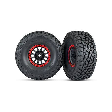 Traxxas wheel 3.2 / 2.2 ", Method Racing disc, Baja KR3 tires (2)