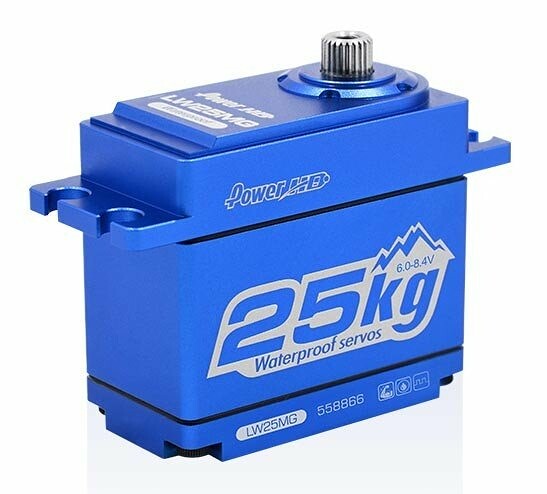 Power HD Servo HD LW-25MG Waterproof HV Blue Alu Case 25.0kg/0.14Ss - HD-LW-25MG - expresní doprava