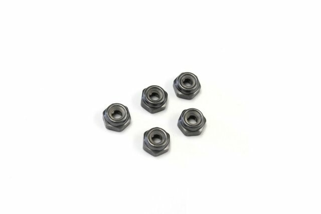 Alu Nylon Lock Nuts Gunmetal M2.6x3.0mm (5) Kyosho - K.1-N2630NA-GM - expresní doprava