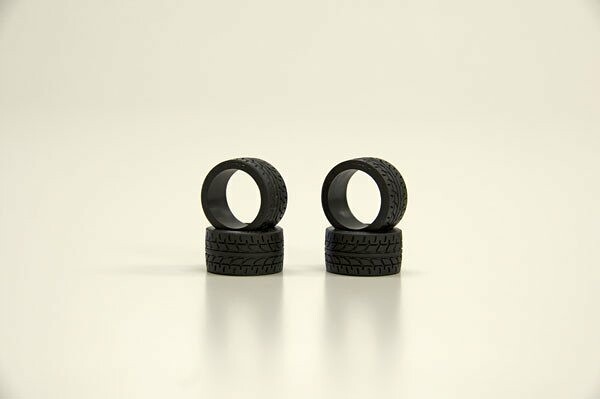 Kyosho Mini-Z Racing Radial Tyres 40 Shore - Wide (4) - K.MZW38-40 - expresní doprava