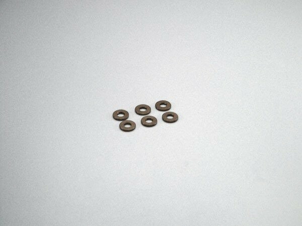 Kyosho Anodized Washer 3x7x1MM (6) - Gun Metal - K.W0145GM - expresní doprava