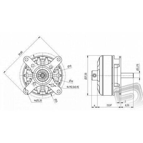 AXI 2203/RACE V2 striedavý motor