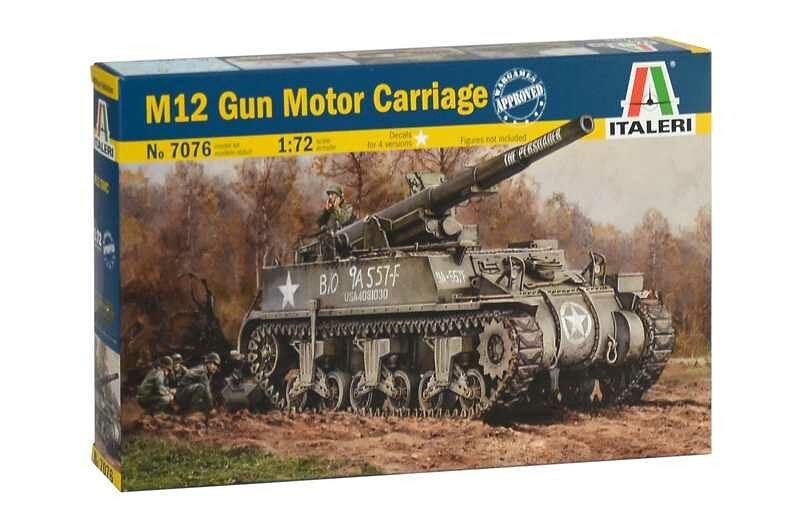 Italeri Model Kit tank 7076 - M12 Gun Motor Carriage (1:72) - 33-7076 - expresní doprava