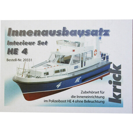 Krick Polizeiboot HE 4 - Satz interner Installationen