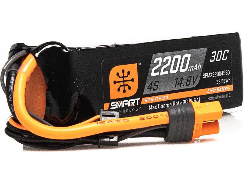 Spektrum Smart LiPo 14.8V 2200mAh 30C IC3 - SPMX22004S30 - expresní doprava