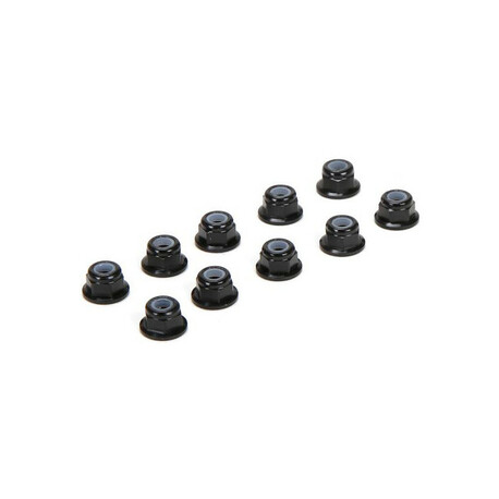 TLR self-locking nut with acc. M3 aluminum black (10)