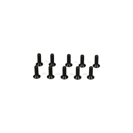 TLR screw steel countersunk head M3x10mm (10)