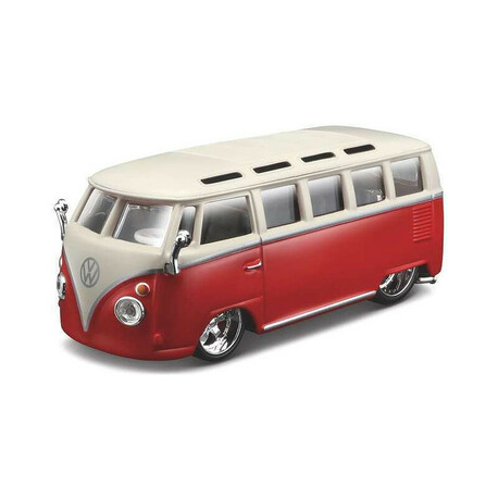 Bburago Plus Volkswagen Van Samba 1:32 red