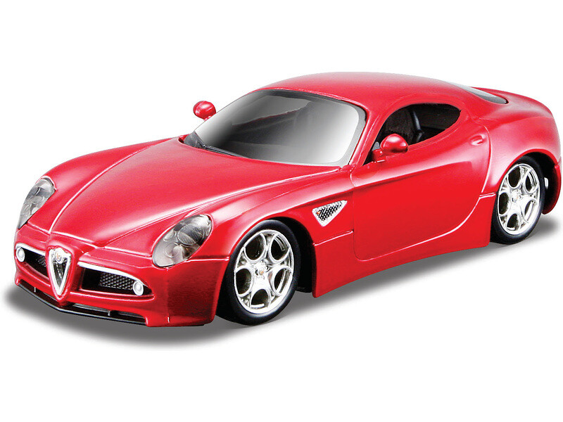 Bburago Alfa 8C Competizione 1:32 červená metalíza - BB18-43004 - expresní doprava