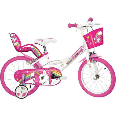 DINO Bikes - Children's bike 14" Unicorn with seat