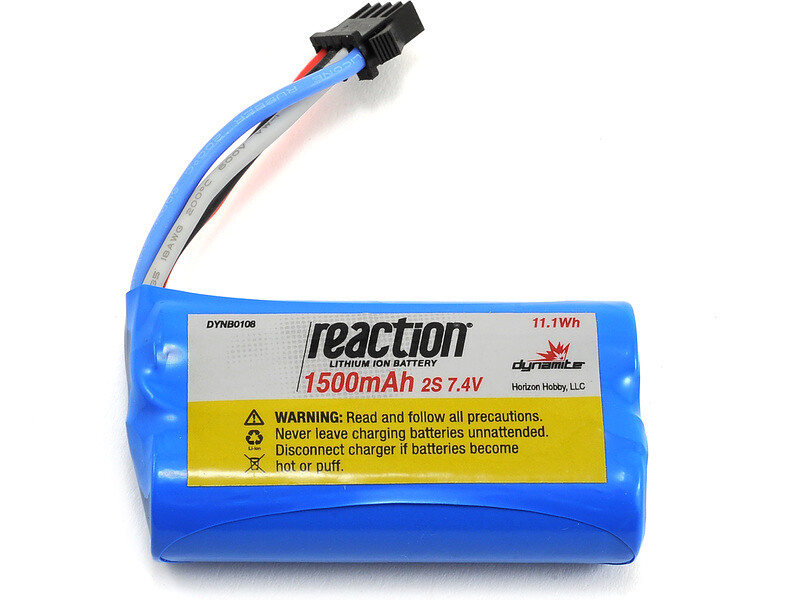 DYNAMITE React: LiIon 1500mAh 7.4V - DYNB0108 - expresní doprava