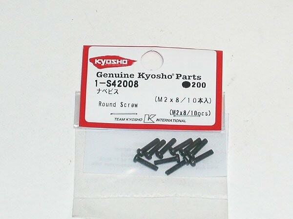 Round Head Metallic Screws M2x8mm (10) Kyosho - K.1-S42008 - expresní doprava