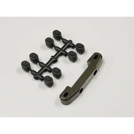 SUSPENSION HOLDER RB6-RB7 (RR-MID) ALUMINUM - GUN METAL