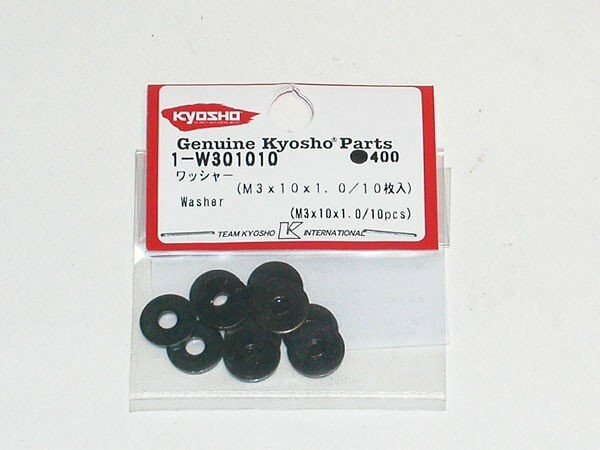 Washers M3x10x1.0mm (10) Kyosho - K.1-W301010 - expresní doprava