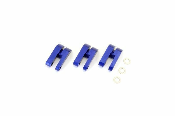 Aluminium Clutch Shoe Set (3 shoe type) All Kyosho Inferno (3) Blue - K.IFW136 - expresní doprava