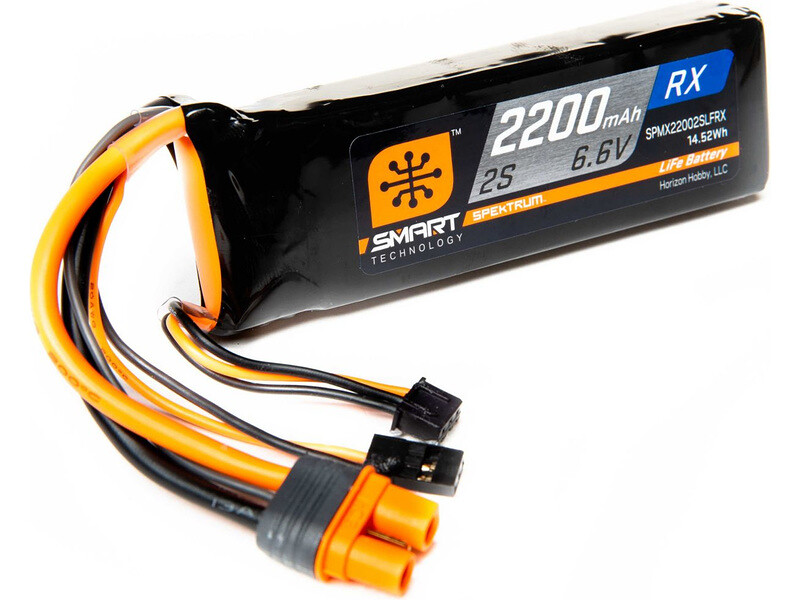 Spektrum Smart LiFe 6.6V 2200mAh Rx IC3 - SPMX22002SLFRX - expresní doprava