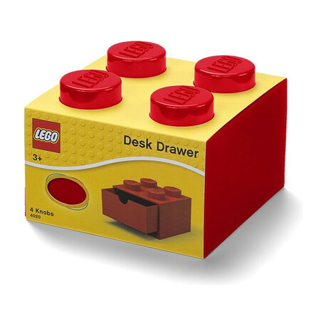 LEGO table box 4 with red drawer