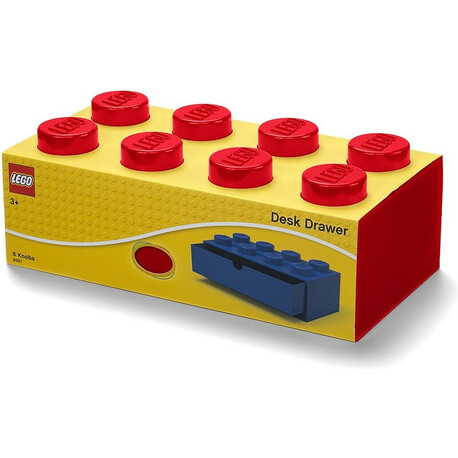 LEGO table box 8 with red drawer