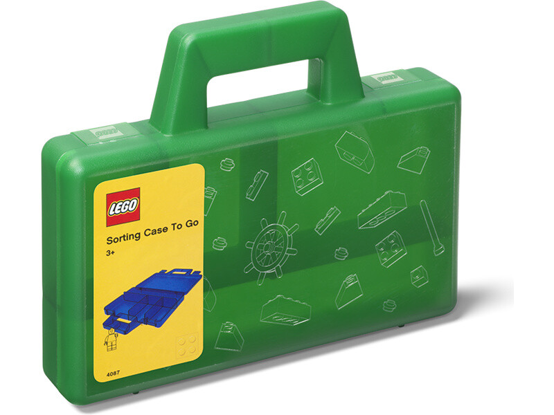 LEGO To Go úložný box s priehradkami - zelená [LEGO40870003]